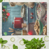 グレンオブイマールテリアホリデイベーキング:フェスティバル キッチンタオル (折り畳み)