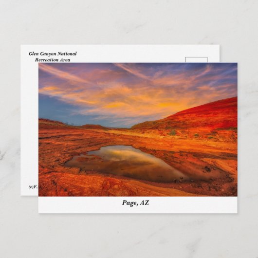 グレンキャニオン国民保養地はがき ポストカード (正面/裏面)
