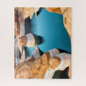 グレンキャニオン・ユタ。クリスマスの挨拶 ジグソーパズル (縦)