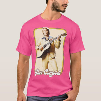 グレンキャンベルレトロ70sスタイルファンデザイン tシャツ