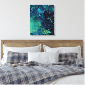 グレンギーターコイズと黄 キャンバスプリント (インサイチュ (寝室))