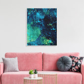 グレンギーターコイズと黄 キャンバスプリント (インサイチュ (リビング))