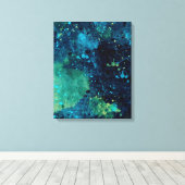 グレンギーターコイズと黄 キャンバスプリント (インサイチュ (ウッドフロア))