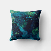 グレンギーターコイズと黄 クッション (裏面)