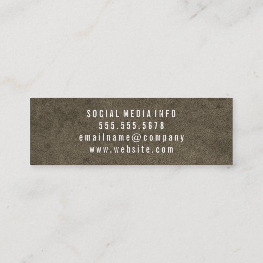 グレンギー感 スキニー名刺 (裏面)