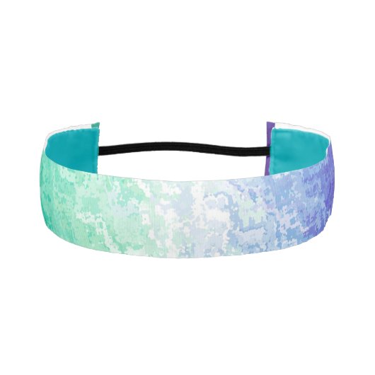 グレンギー抽象芸術MLMメンズラブメンズプライドフラグ アスレチックヘッドバンド (正面)