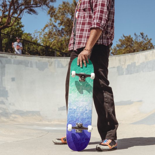 グレンギー抽象芸術MLMメンズラブメンズプライドフラグ スケートボード (室外2)