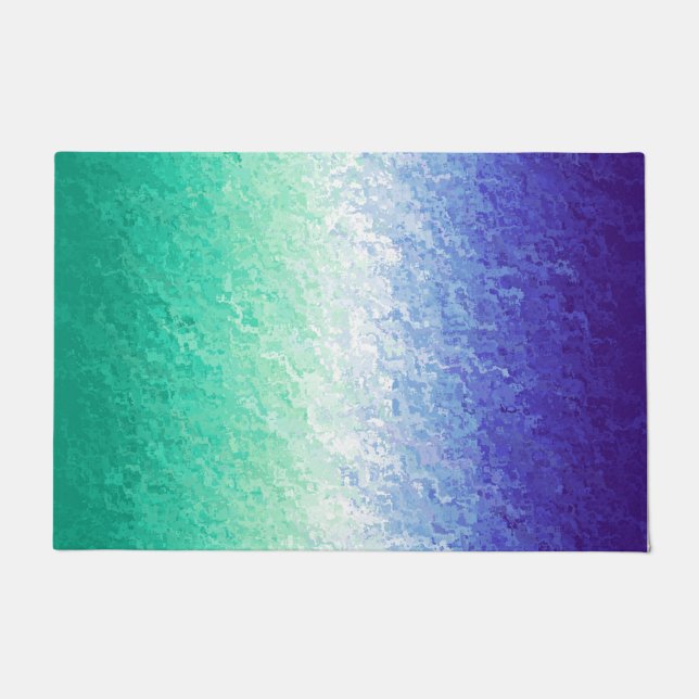 グレンギー抽象芸術MLMメンズラブメンズプライドフラグ ドアマット (正面)