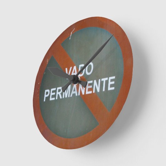 グレンギー通りサインマンケーブ ラウンド壁時計 (傾斜)