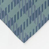 グレンクラシックプレッドグレーブルーファミリーネームカスタム フリースブランケット (角)