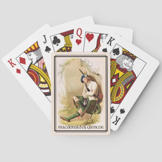 グレンコークラシックスコットランドのクラン・マクドナルド トランプ (裏面)