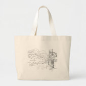 グレンコーバレースコットランドトートバッグ ラージトートバッグ (正面)