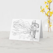 グレンコーバレースコットランド カード (黄色い花)