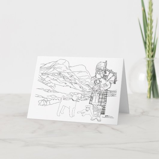 グレンコーバレースコットランド カード (正面)