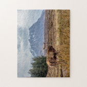 グレンコー・スコットランドの野生の赤い牡鹿 ジグソーパズル (縦)