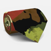 グレンジアメリカ国旗の迷彩柄 ネクタイ (ロール)