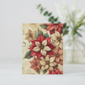 グレンジタタタテッドポインセチア花模様スクラップブック紙 (スタンド正面)