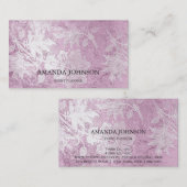 グレンジピンクシルバースタイリストイベントプランナーVip 名刺 (正面/裏面)