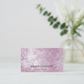 グレンジピンクシルバースタイリストイベントプランナーVip 名刺 (スタンド正面)