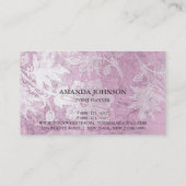 グレンジピンクシルバースタイリストイベントプランナーVip 名刺 (裏面)