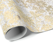グレンジフォキシエ金ゴールドバラアイボリー粉末赤面フローラ ラッピングペーパー (ロールコーナー)