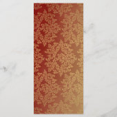 グレンジーダマスクのパターン結婚式 プログラム – 赤 (裏面)