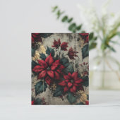 グレンジーポインセチアフローラ壁紙スクラップブック紙 (スタンド正面)