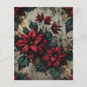 グレンジーポインセチアフローラ壁紙スクラップブック紙 (正面)