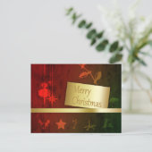 グレンジーヴィンテージ金ゴールドクリスマス シーズンポストカード (スタンド正面)