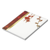 グレンジーヴィンテージ金ゴールドクリスマス ノートパッド (回転)