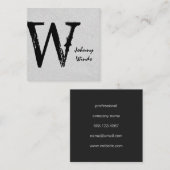 グレンジー大型モノグラム スクエア名刺 (正面/裏面)