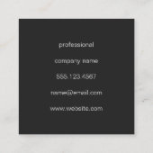 グレンジー大型モノグラム スクエア名刺 (裏面)