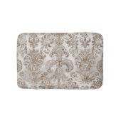 グレンジ ダマスク ベージュ ラスト ブラウン オークル クリーム バスマット (正面)