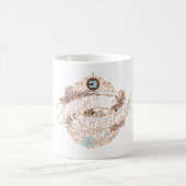 グレンダの裁縫ルームTシャツトランスペアレント背景 コーヒーマグカップ (中央)