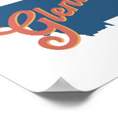 グレンダイブモンタナ州プリント ポスター (角)