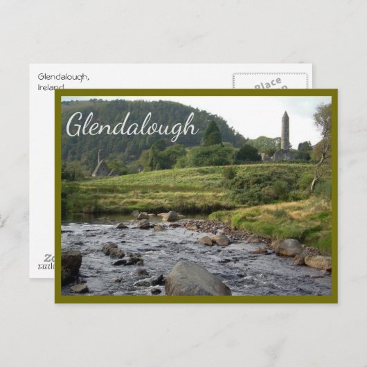 グレンダロウド廃墟と文字 ポストカード (正面/裏面)