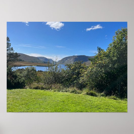 グレンダローレイクスカウンティウィクロウアイルランドヨーロッパ ポスター (正面)