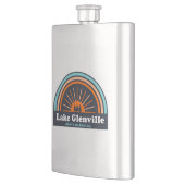 グレンビルノースカロライナ湖レインボー フラスク (左)