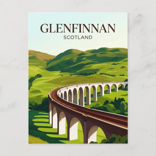 グレンフィナン鉄道橋 スコットランド ポストカード (正面)
