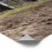 グレンフィンナンヴィアドゥクトスコットランドトラベルイラストレーション ポスター (角)