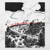 グレンフィン・ヴィアダクト蒸気機関車 ワインラベル (シングルラベル)