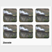 グレンフィン・ヴィアドゥクトの古い蒸気列車 スクエアシール (シート)