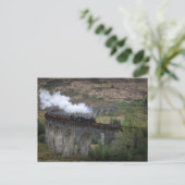 グレンフィン・ヴィアドゥクトの古い蒸気列車 ポストカード (スタンド正面)