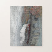 グレンフィ霜の降りたンナン高架橋蒸気列車 ジグソーパズル (縦)