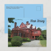 グレンモントエステートホームオブトーマスエジソンニュージャージー ポストカード (正面/裏面)