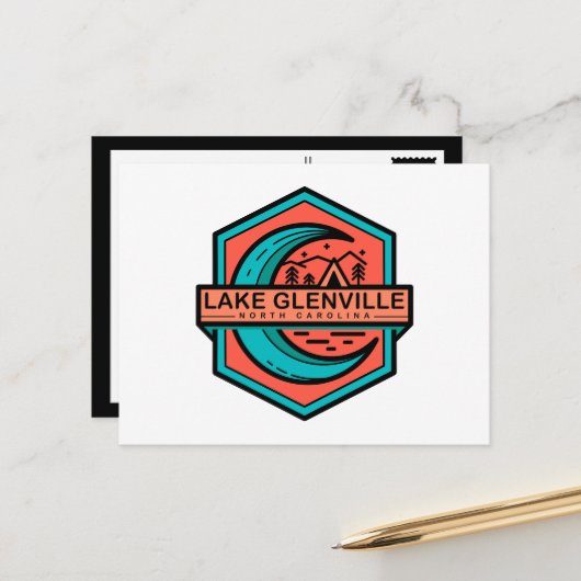 グレンヴィル湖ムーンヘキサ ポストカード (正面/裏面インサイチュ)