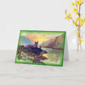 グレンヴィーグキャッスルドネガル金ゴールドシャムロック カード (黄色い花)