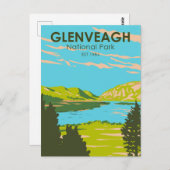 グレンヴェーグ国立公園アイルランドロウヴェーグ旅行 ポストカード (正面/裏面)