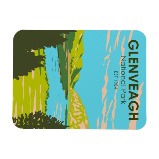 グレンヴェーグ国立公園アイルランドロウヴェーグ旅行 マグネット (横)