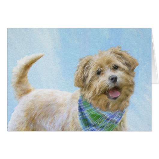 グレン・オブ・イマール・テリアの絵 - オリジナルの犬のアート (正面横)